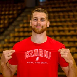 T-shirt czerwony Wstań,unieś głowę